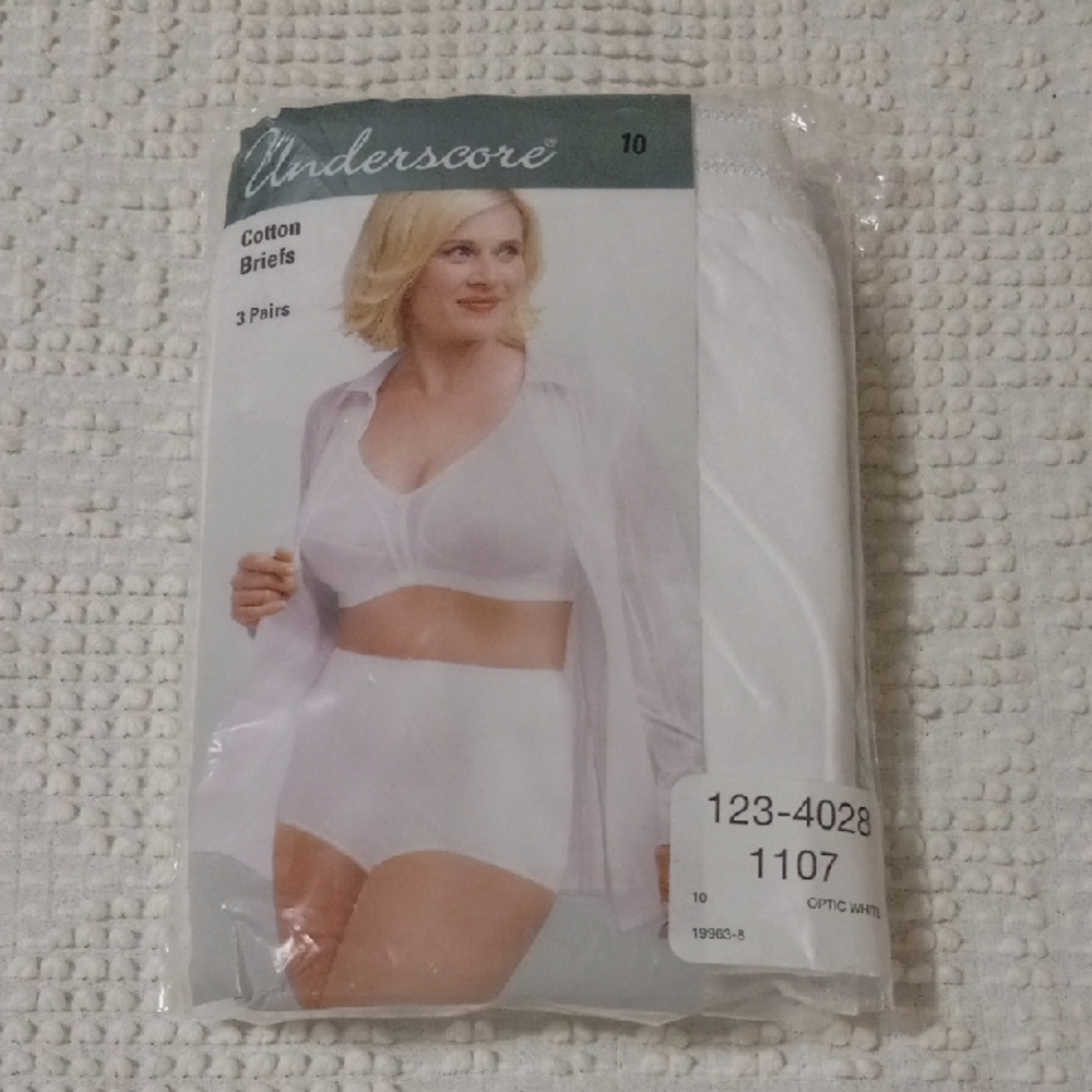Underscore 3 Pr. Cotton Breifs Sz.10